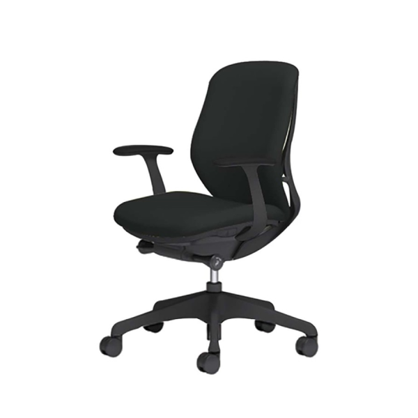 オカムラ シルフィーチェア ローバック 防炎クロス(布) デザインアーム 樹脂脚 C643XR-F3Z1