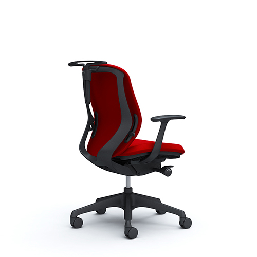 シルフィーチェア ローバック クッション デザインアーム ハンガー付 樹脂成型脚 C644XR-FS/C644XW-FS