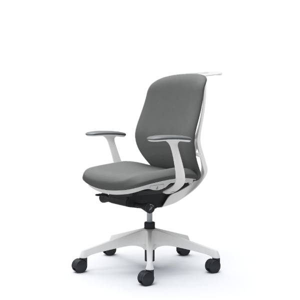 オカムラ シルフィーチェア ローバック クッション (プレーン) デザインアーム 樹脂成型脚 C644XW-FSG3