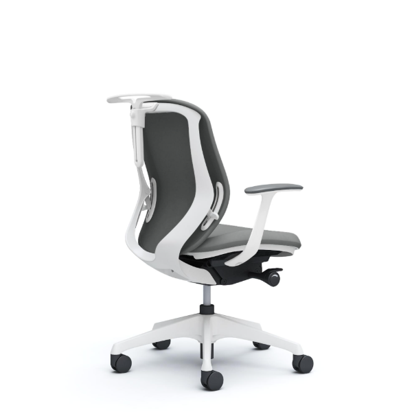 オカムラ シルフィーチェア ローバック クッション (プレーン) デザインアーム 樹脂成型脚 C644XW-FSG3