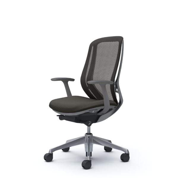 オカムラ シルフィーチェア ハイバック メッシュ デザインアーム ポリッシュ脚 C645BA-FM4A