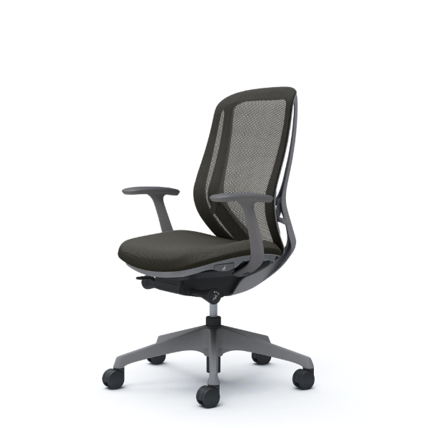 オカムラ シルフィーチェア ハイバック メッシュ デザインアーム 樹脂成型脚 C645XA-FM4A