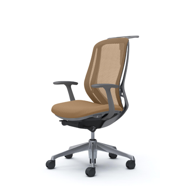 オカムラ シルフィーチェア ハイバック メッシュ デザインアーム ポリッシュ脚 C646BA-FMP7