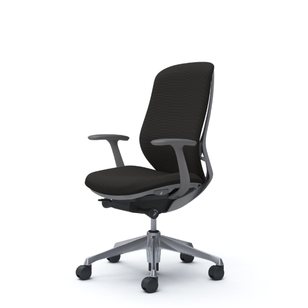 オカムラ シルフィーチェア ハイバック  クッション (プレーン) デザインアーム ポリッシュ脚 C647BA-FSF1