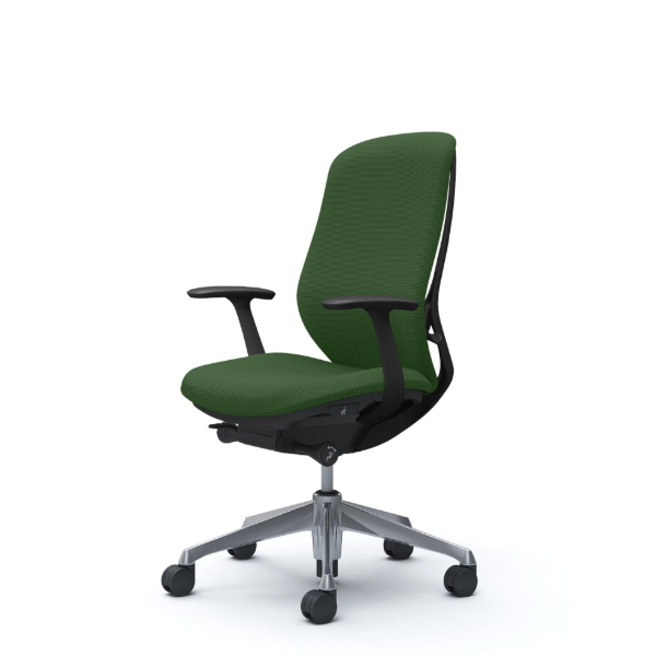 オカムラ シルフィーチェア ハイバック  クッション (プレーン) デザインアーム ポリッシュ脚 C647BR-FSG5