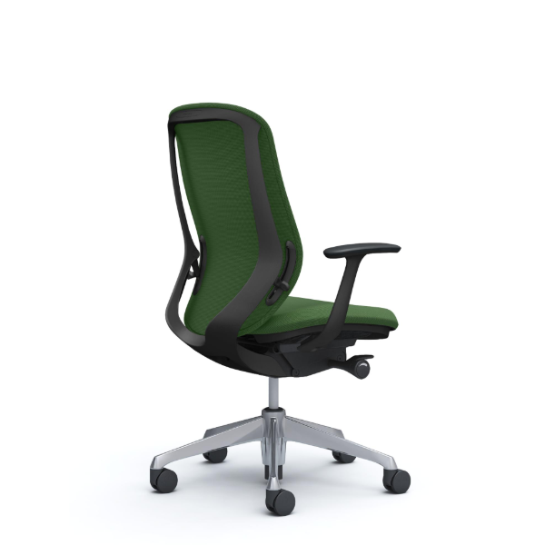 オカムラ シルフィーチェア ハイバック  クッション (プレーン) デザインアーム ポリッシュ脚 C647BR-FSG5