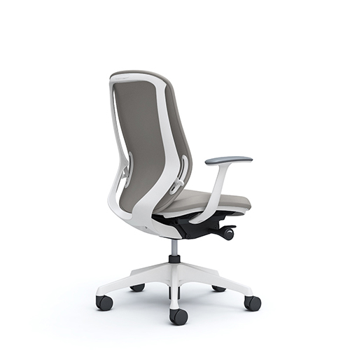 シルフィーチェア ハイバック  クッション デザインアーム 樹脂成型脚  C647XR-FS/C647XW-FS