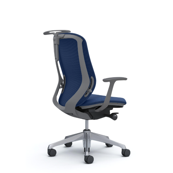 オカムラ シルフィーチェア ハイバック  クッション (プレーン) デザインアーム ポリッシュ脚 C648BA-FSG4