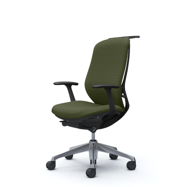 オカムラ シルフィーチェア ハイバック  クッション (プレーン) デザインアーム ポリッシュ脚 C648BR-FSJ9