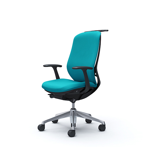 シルフィーチェア ハイバック  クッション デザインアーム ハンガー付 ポリッシュ脚 C648BR-FS/C648BW-FS