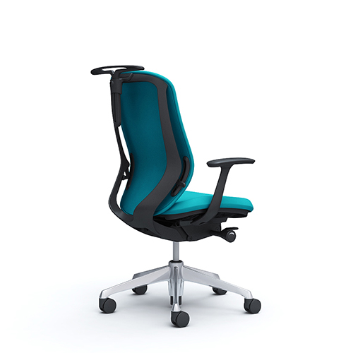 シルフィーチェア ハイバック  クッション デザインアーム ハンガー付 ポリッシュ脚 C648BR-FS/C648BW-FS