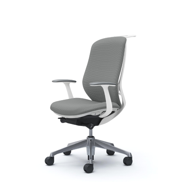 オカムラ シルフィーチェア ハイバック  クッション (プレーン) デザインアーム ポリッシュ脚 C648BW-FSG3