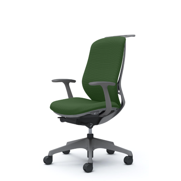 オカムラ シルフィーチェア ハイバック  クッション (プレーン) デザインアーム 樹脂成型脚 C648XA-FSG5