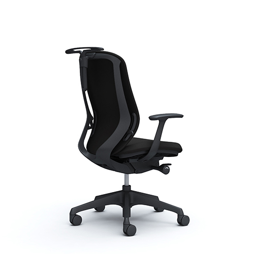 シルフィーチェア ハイバック  クッション デザインアーム ハンガー付 樹脂成型脚 C648XR-FS/C648XW-FS