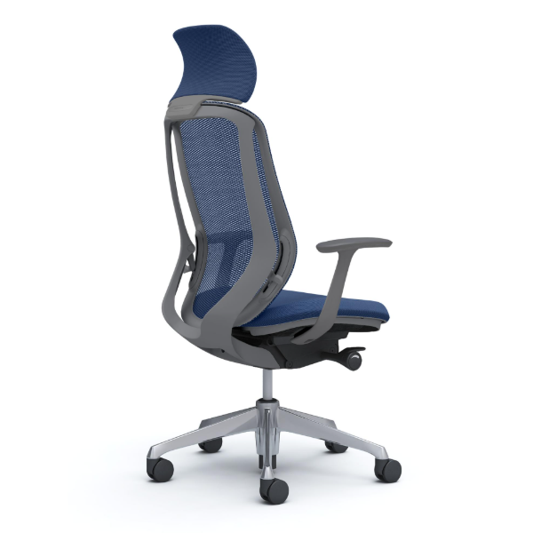 オカムラ シルフィーチェア エクストラハイバック 固定ヘッドレスト メッシュ デザインアーム ポリッシュ脚 C64ABA-FM3A