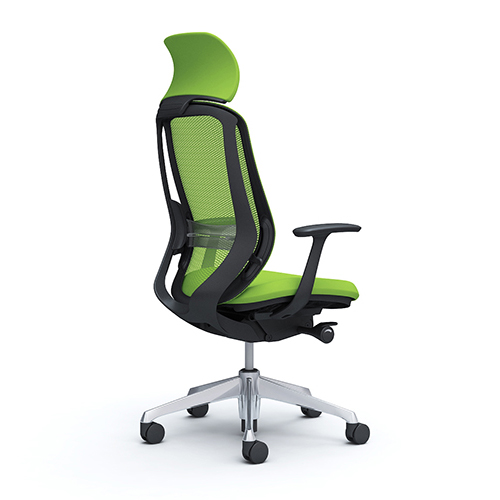 オカムラ シルフィー エクストラハイバック メッシュ デザインアーム ランバーサポート付 ポリッシュ脚 C64ABS-FM/C64ABZ-FM