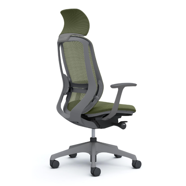 オカムラ シルフィーチェア エクストラハイバック 固定ヘッドレスト メッシュ デザインアーム 樹脂成型脚 C64AXE-FM9A