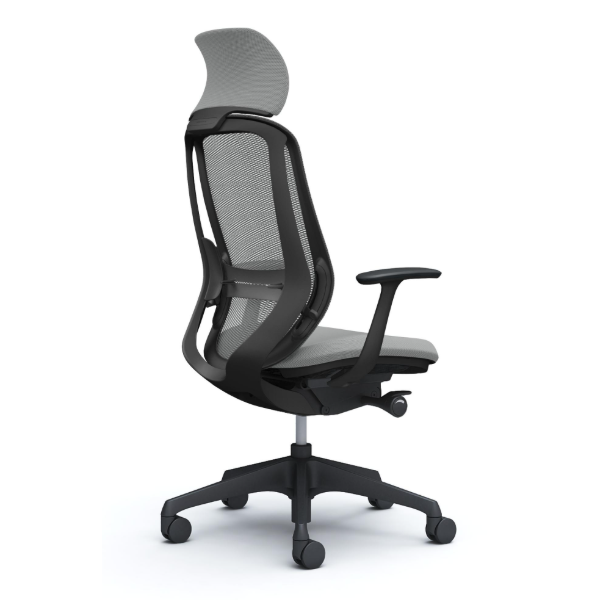 オカムラ シルフィーチェア エクストラハイバック 固定ヘッドレスト メッシュ デザインアーム 樹脂成型脚 C64AXS-FMR3