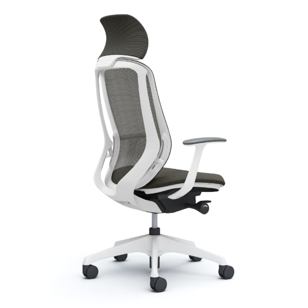 オカムラ シルフィーチェア エクストラハイバック 固定ヘッドレスト メッシュ デザインアーム 樹脂成型脚 C64AXW-FM4A