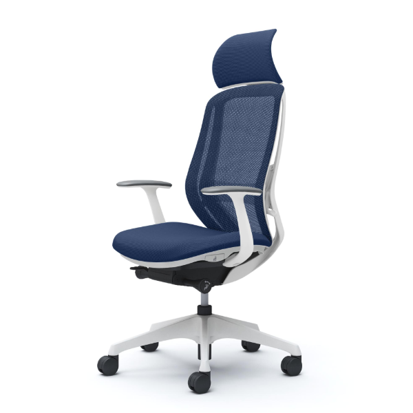 オカムラ シルフィーチェア エクストラハイバック 固定ヘッドレスト メッシュ デザインアーム 樹脂成型脚 C64AXZ-FM3A