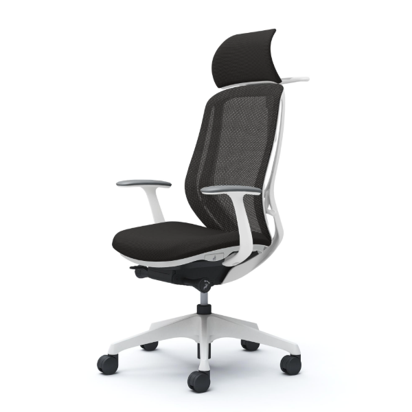 オカムラ シルフィーチェア エクストラハイバック 固定ヘッドレスト メッシュ デザインアーム 樹脂成型脚 C64BXW-FMP1