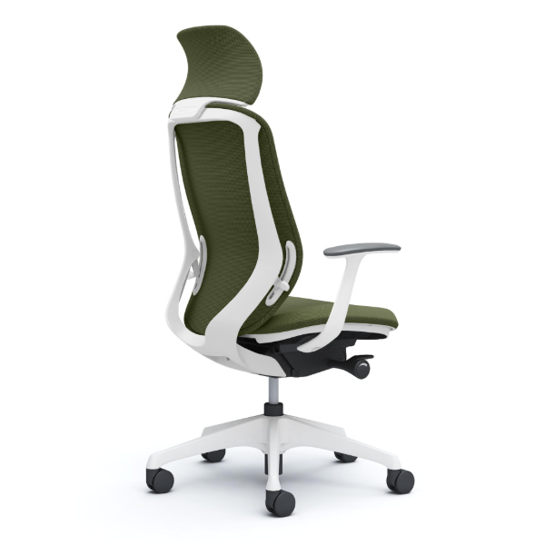 オカムラ シルフィーチェア エクストラハイバック 固定ヘッドレスト クッション (プレーン) デザインアーム 樹脂成型脚 C64CXW-FSJ9