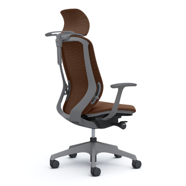 オカムラ シルフィーチェア エクストラハイバック 固定ヘッドレスト クッション (プレーン) デザインアーム 樹脂成型脚 C64DXA-FSJ0