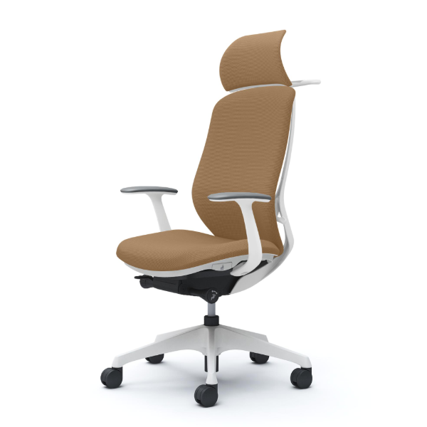 オカムラ シルフィーチェア エクストラハイバック 固定ヘッドレスト クッション (プレーン) デザインアーム 樹脂成型脚 C64DXW-FSF7