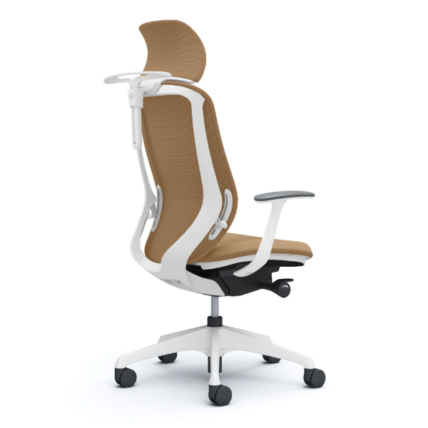 オカムラ シルフィーチェア エクストラハイバック 固定ヘッドレスト クッション (プレーン) デザインアーム 樹脂成型脚 C64DXW-FSF7