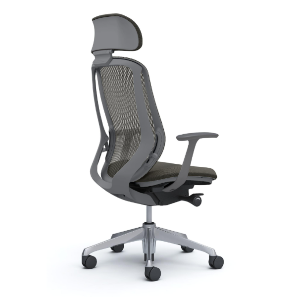 オカムラ シルフィーチェア エクストラハイバック 可動ヘッドレスト メッシュ デザインアーム ポリッシュ脚 C64EBA-FM4A