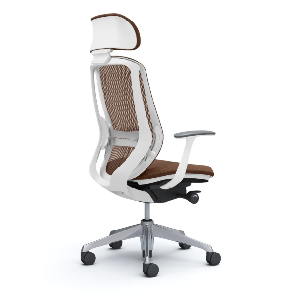 オカムラ シルフィーチェア エクストラハイバック 可動ヘッドレスト メッシュ デザインアーム ポリッシュ脚 C64EBZ-FM0A