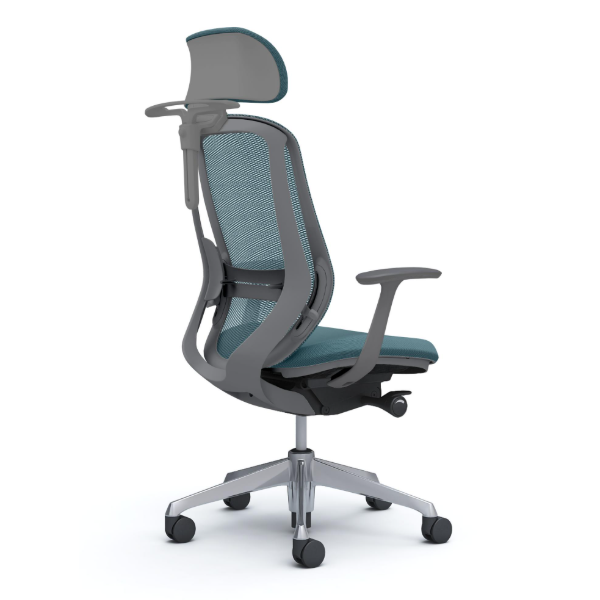 オカムラ シルフィーチェア エクストラハイバック 可動ヘッドレスト メッシュ デザインアーム ポリッシュ脚 C64FBE-FM7A