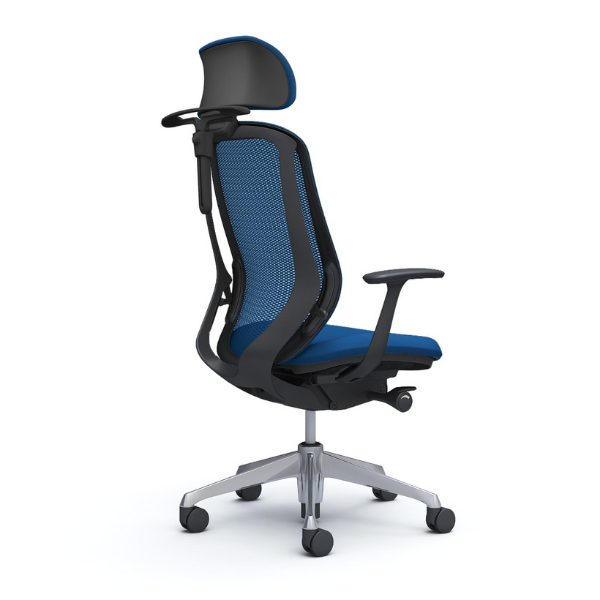 オカムラ シルフィー エクストラハイバック 可動ヘッドレスト メッシュ デザインアーム ハンガー付 ポリッシュ脚 C64FBR-FM/C64FBW-FM