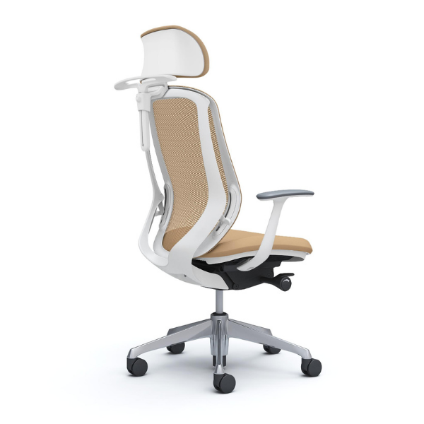 オカムラ シルフィー エクストラハイバック 可動ヘッドレスト メッシュ デザインアーム ハンガー付 ポリッシュ脚 C64FBR-FM/C64FBW-FM