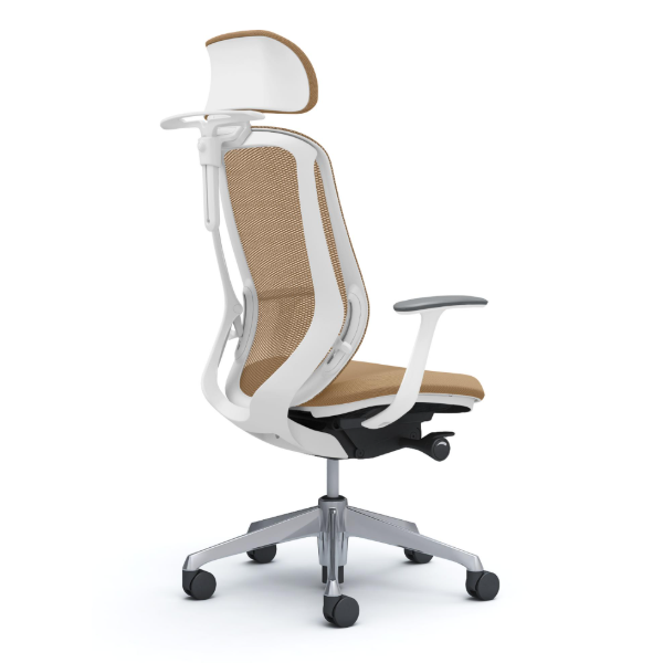 オカムラ シルフィーチェア エクストラハイバック 可動ヘッドレスト メッシュ デザインアーム ポリッシュ脚 C64FBW-FMP7