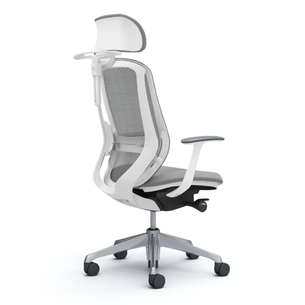 オカムラ シルフィーチェア エクストラハイバック 可動ヘッドレスト メッシュ デザインアーム ポリッシュ脚 C64FBZ-FMR3