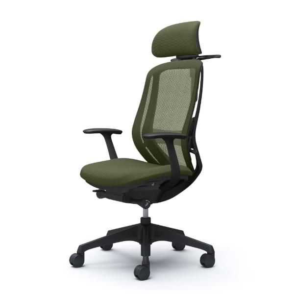 オカムラ シルフィーチェア エクストラハイバック 可動ヘッドレスト メッシュ デザインアーム 樹脂成型脚 C64FXS-FM9A