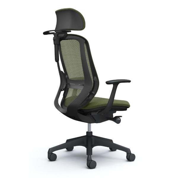 オカムラ シルフィーチェア エクストラハイバック 可動ヘッドレスト メッシュ デザインアーム 樹脂成型脚 C64FXS-FM9A