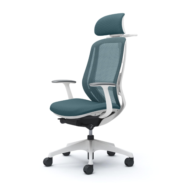 オカムラ シルフィーチェア エクストラハイバック 可動ヘッドレスト メッシュ デザインアーム 樹脂成型脚 C64FXZ-FM7A