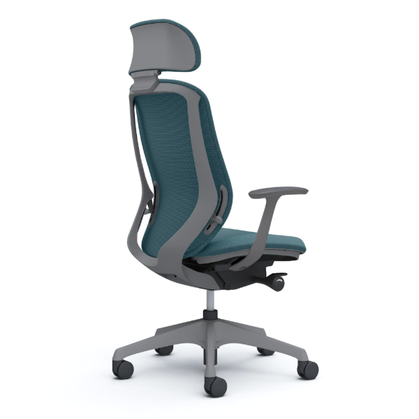 オカムラ シルフィーチェア エクストラハイバック 可動ヘッドレスト クッション (プレーン) デザインアーム 樹脂成型脚 C64GXA-FSJ7