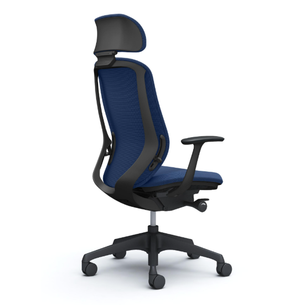 オカムラ シルフィーチェア エクストラハイバック 可動ヘッドレスト クッション (プレーン) デザインアーム 樹脂成型脚 C64GXR-FSG4