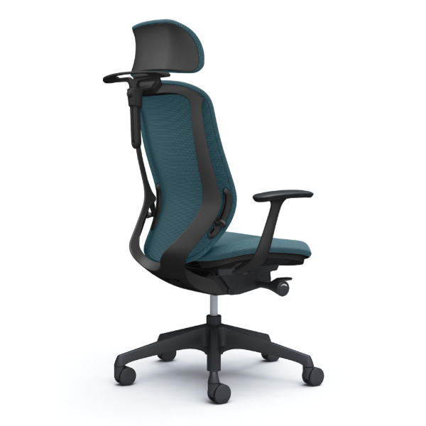 オカムラ シルフィーチェア エクストラハイバック 可動ヘッドレスト クッション (プレーン) デザインアーム 樹脂成型脚 C64HXR-FSJ7