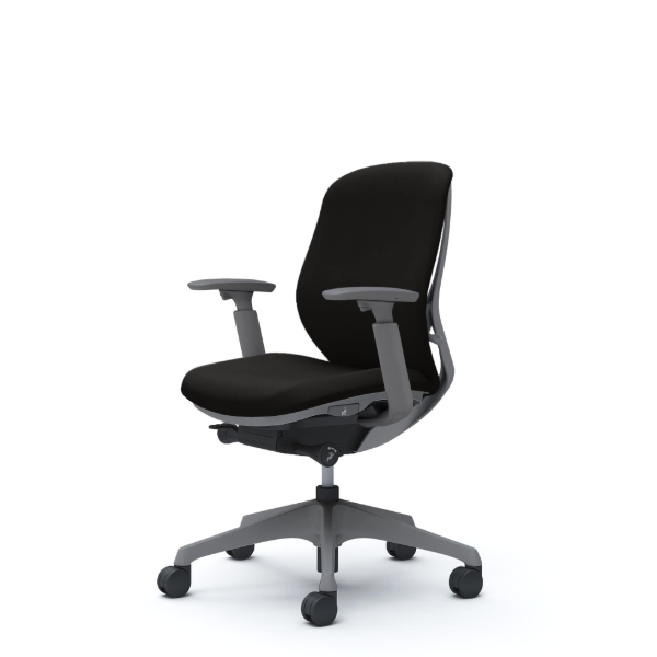 オカムラ シルフィーチェア ローバック クッション (プレーン) アジャストアーム 樹脂成型脚 C683XA-FSF1