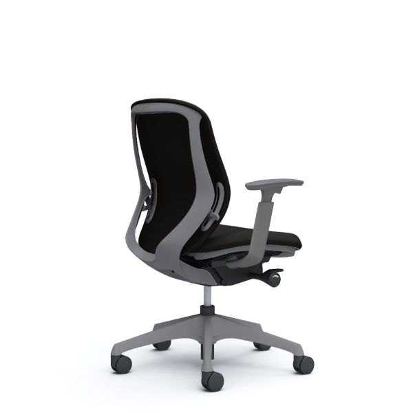 オカムラ シルフィーチェア ローバック クッション (プレーン) アジャストアーム 樹脂成型脚 C683XA-FSF1