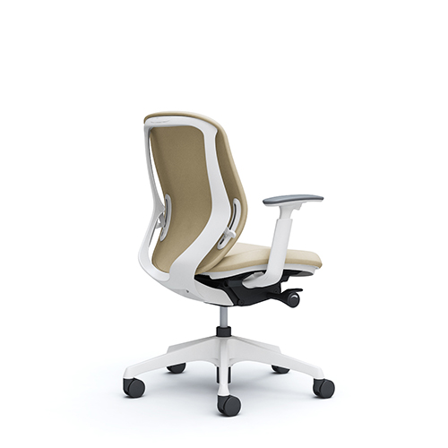 オカムラ シルフィーチェア ローバック クッション　インターロック布 アジャストアーム 樹脂脚 C683XR-FX/C683XW-FX