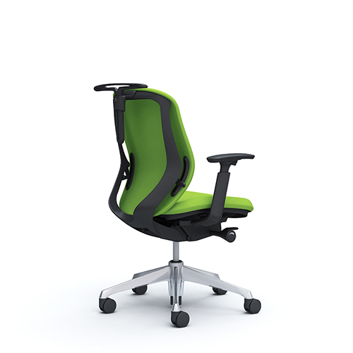 シルフィーチェア ローバック クッション アジャストアーム ハンガー付 ポリッシュ脚 C684BR-FS/C684BW-FS