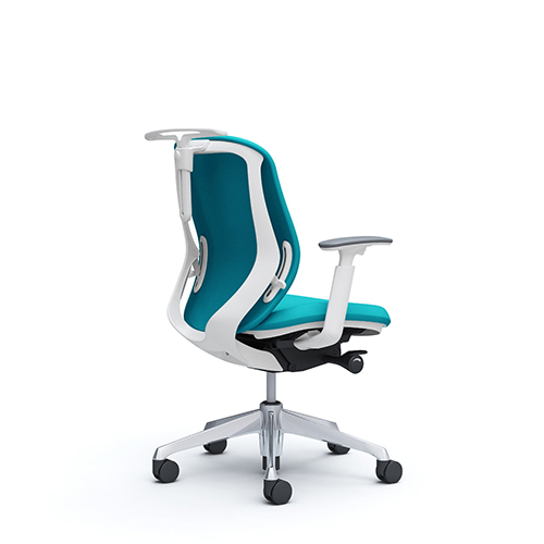 オカムラ シルフィー ローバック クッション (プレーン) アジャストアーム ハンガー付 ポリッシュ脚 C684BR-FS/C684BW-FS