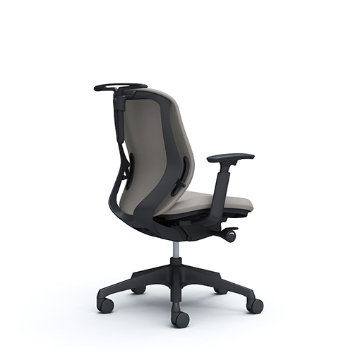 シルフィーチェア ローバック クッション アジャストアーム ハンガー付 樹脂成型脚 C684XR-FS/C684XW-FS