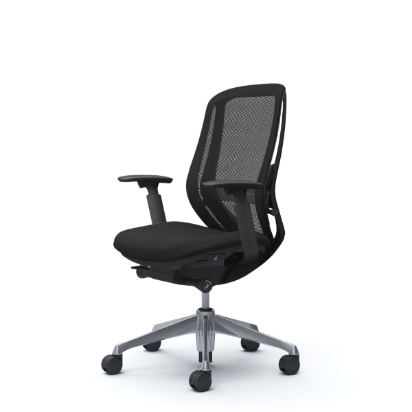 オカムラ シルフィーチェア ハイバック メッシュ アジャストアーム ポリッシュ脚 C685BS-FMP1