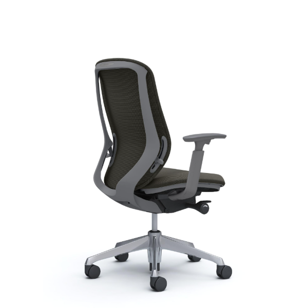 オカムラ シルフィーチェア ハイバック  クッション (プレーン) アジャストアーム ポリッシュ脚 C687BA-FSJ4